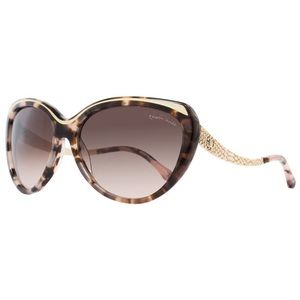 Roberto Cavalli Cateye Brown Gradient Sunglasses Heze 898S with Case